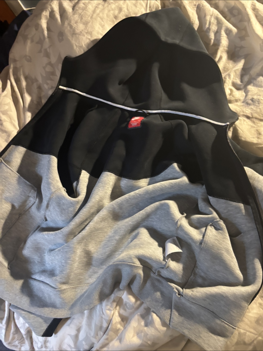 Nike Tech Fleece Hoodie - Black/Grey - photo 2