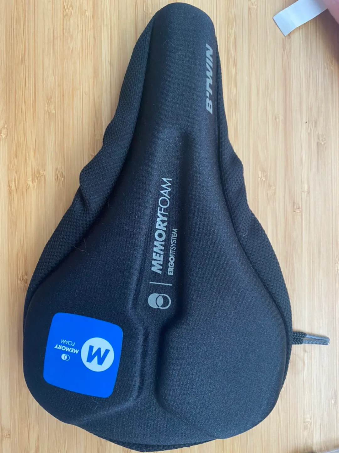 Decathlon Memory Foam Bike Seat Cover - Black thumbnail