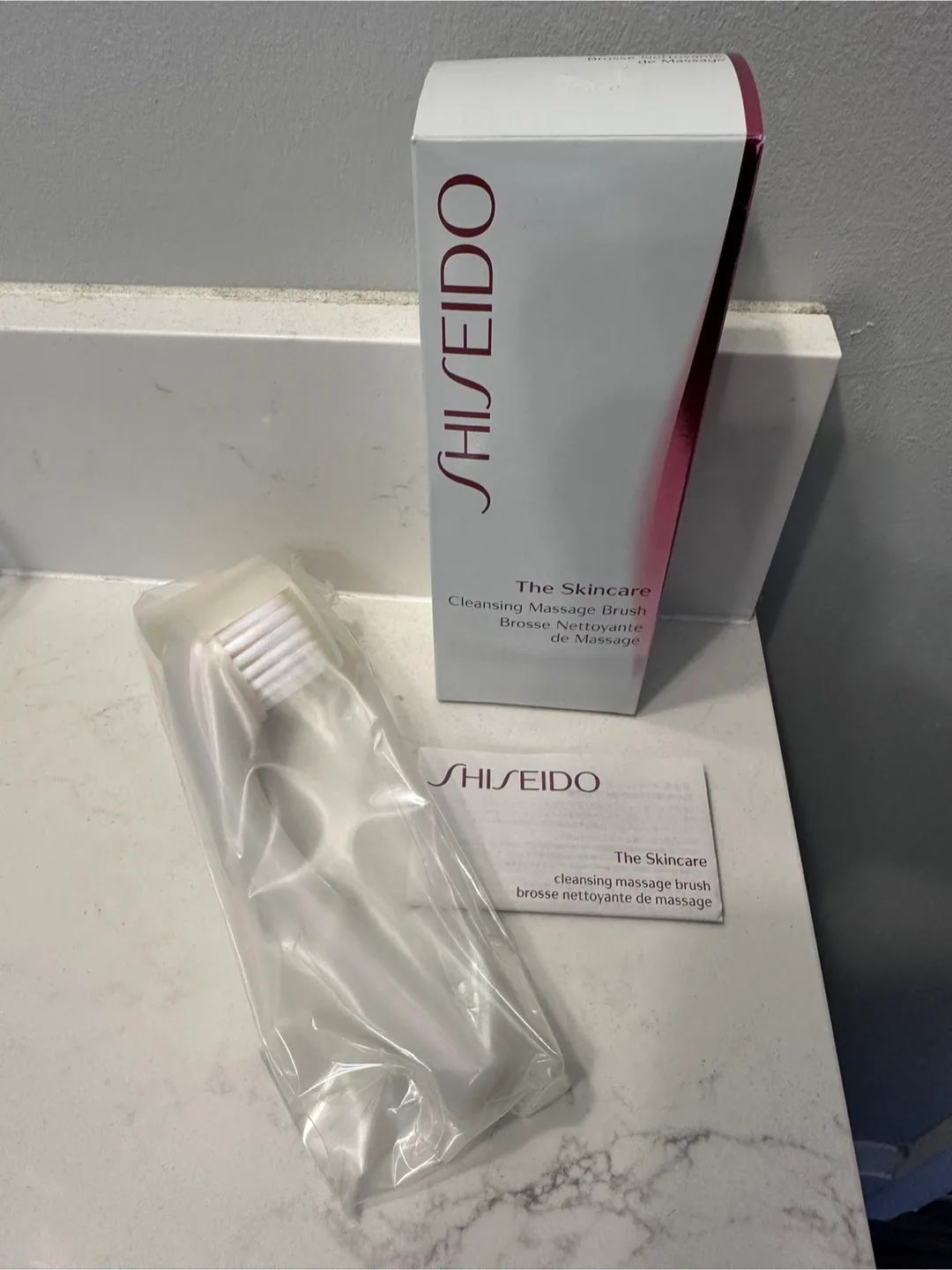 New Shiseido The Skincare Cleansing Massage Brush thumbnail