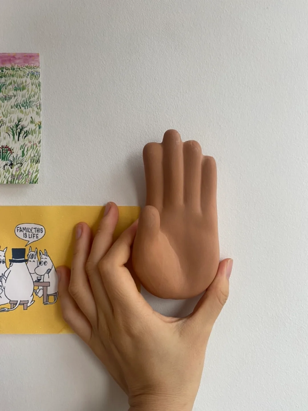 Terra cotta Hand-Shaped Wall Hook thumbnail