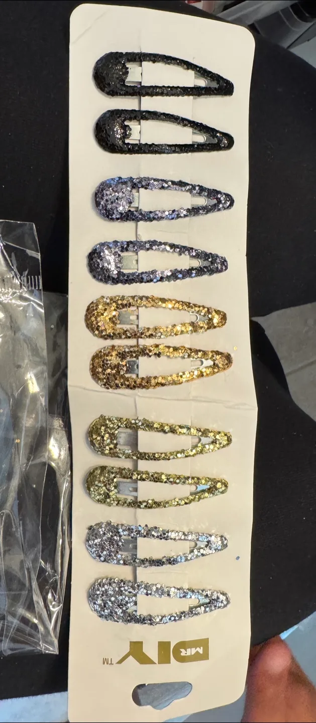 MR DIY Glitter Hair Clips - Set of 10 thumbnail