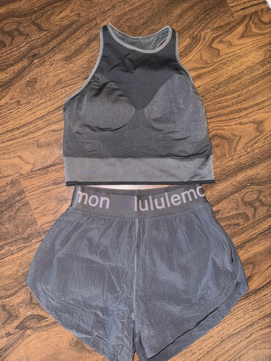 Lululemon Set: Bra Top & Shorts thumbnail