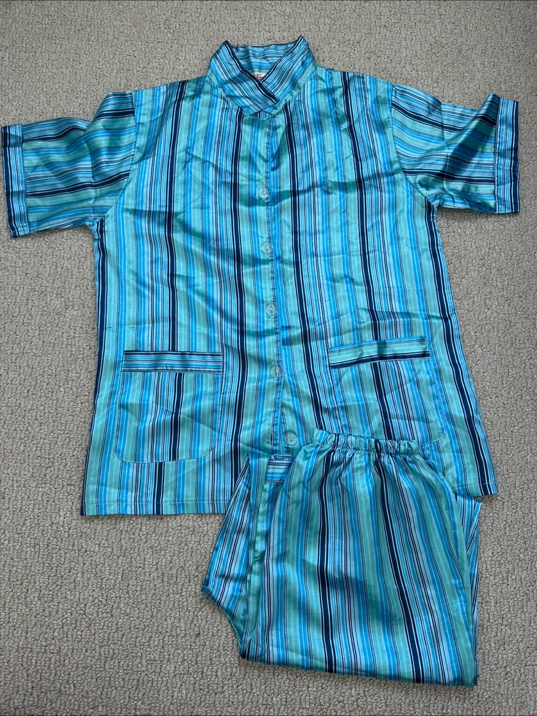 Striped Pajama Set - Blue thumbnail