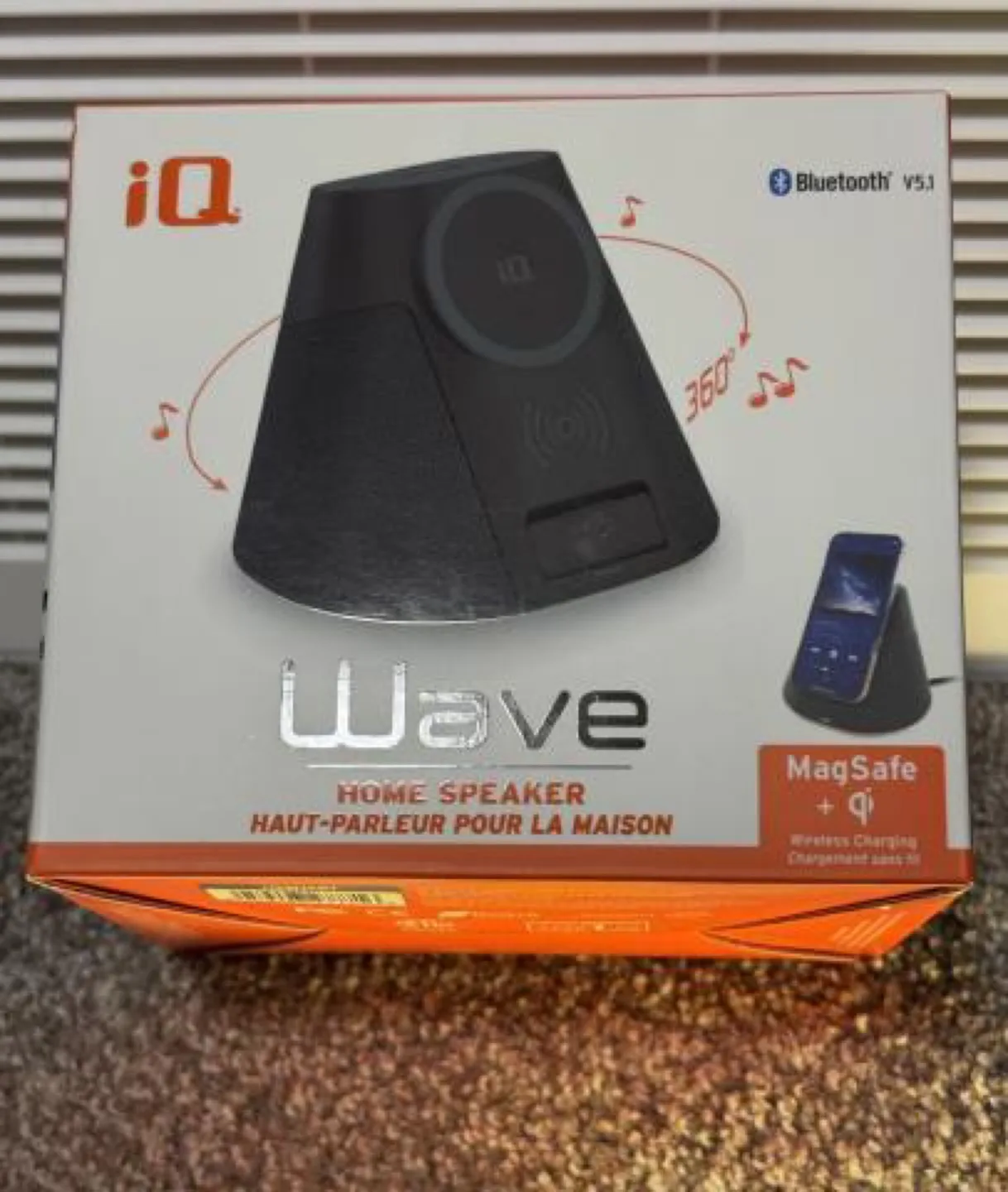 New iQ Wave Home Speaker w/ Wireless Charging image indicator(2)