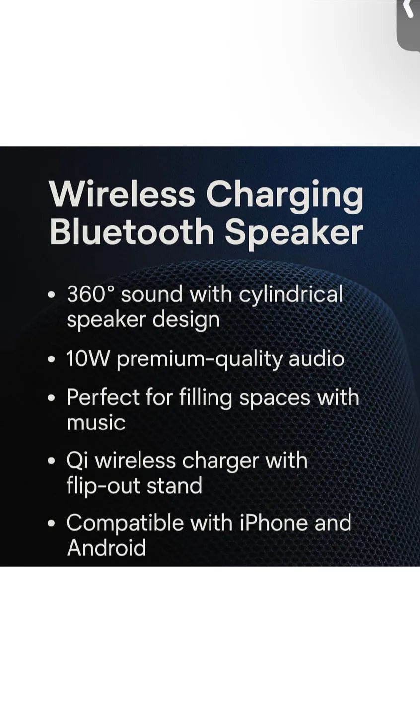 New iQ Wave Home Speaker w/ Wireless Charging image indicator(3)