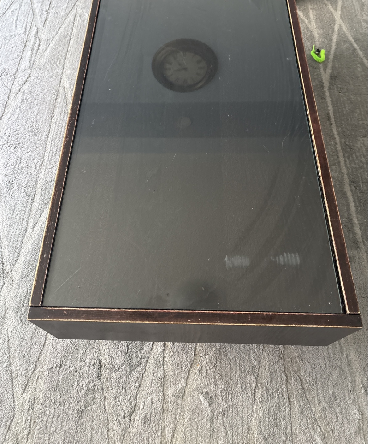 Coffee Table with Glass Top & Drawer - photo 2