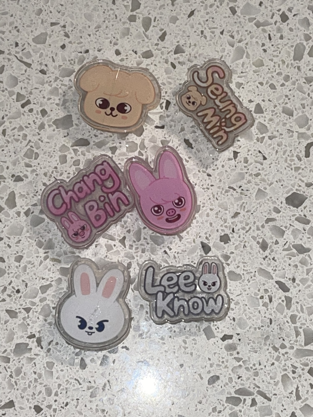 6pc Stray Kids (Skzoo) jibbitz