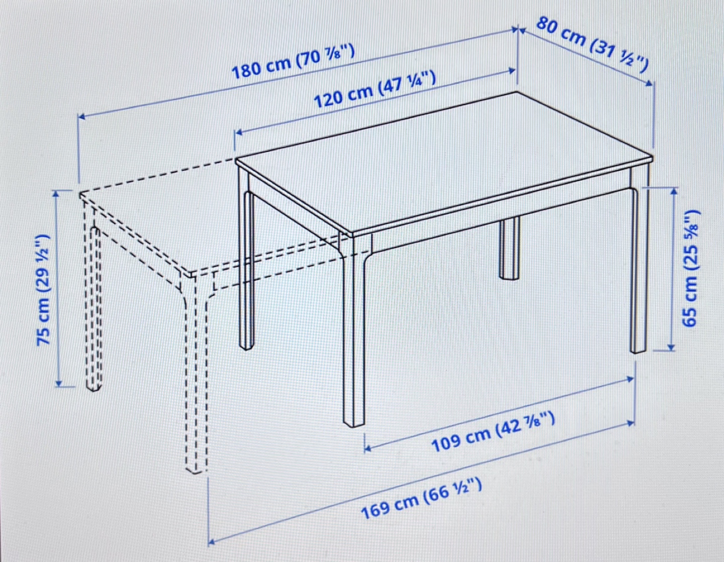 IKEA Ekedalen extendable table - photo 2
