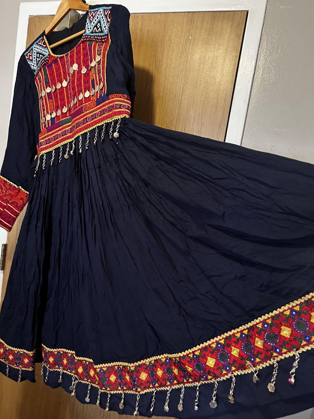 Embroidered Afghan Dress
