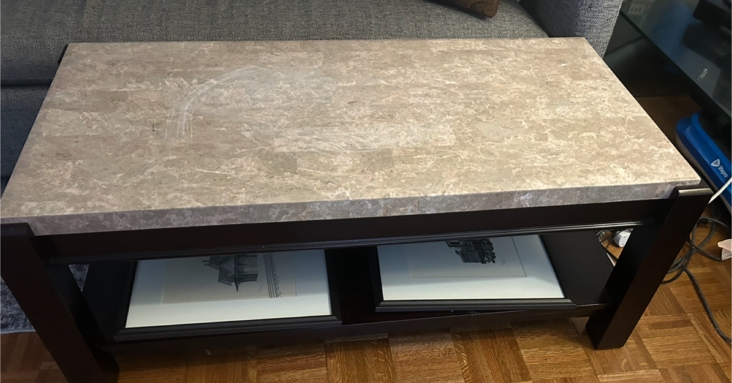 Marble Top Coffee Table