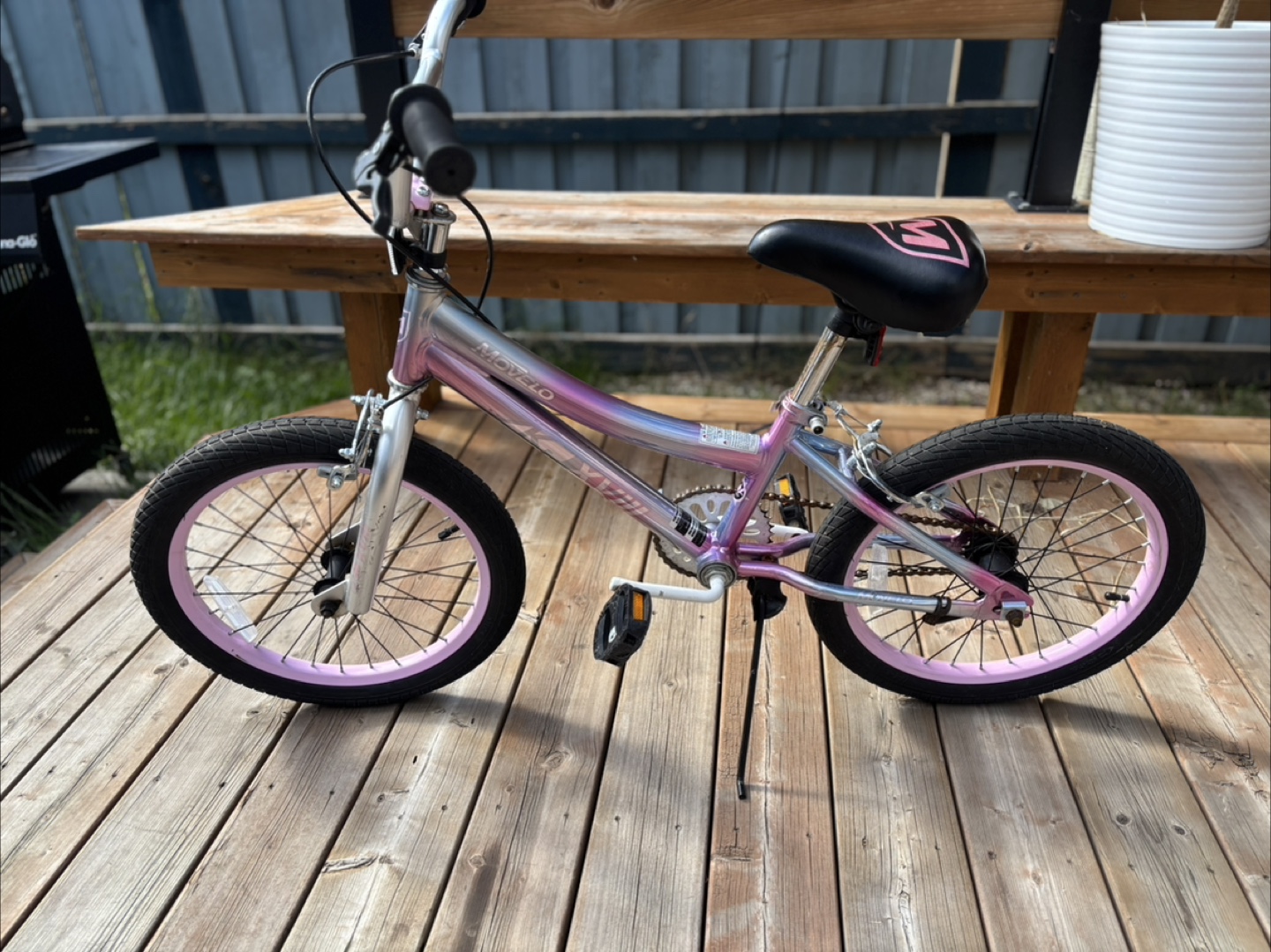 Moyvelo Kids Bike - Silver/Pink - photo 2