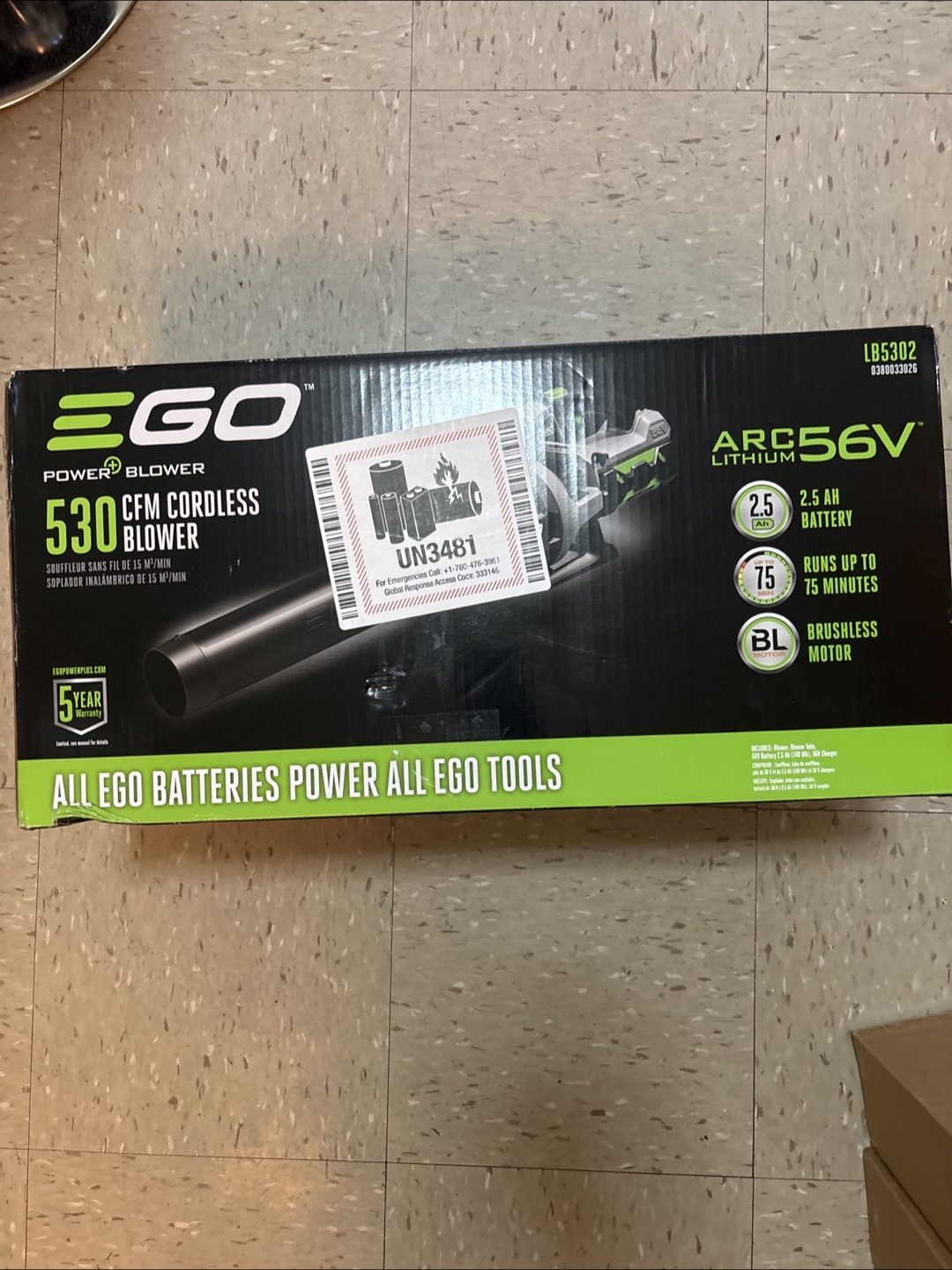 EGO Power+ 530 CFM Cordless Blower - New in Box!