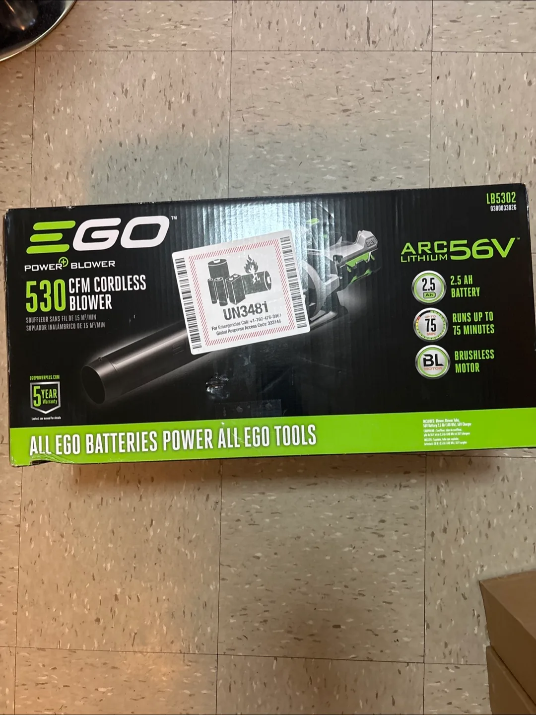 EGO Power+ 530 CFM Cordless Blower - New in Box! thumbnail