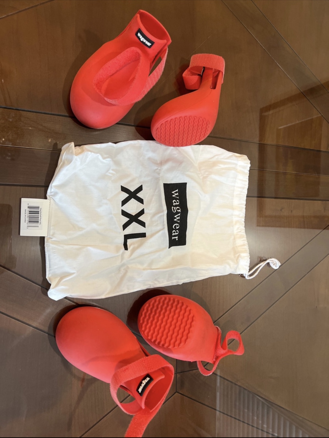 Wagwear XXL Dog Boots - Red