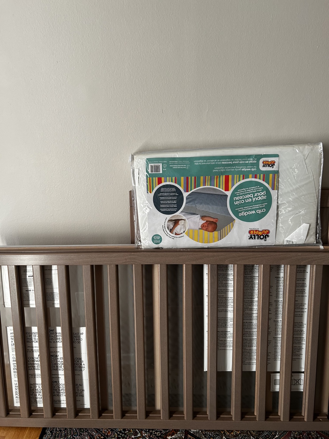 Ikea Sundvik Crib & Jolly Jumper Crib Wedge - photo 2