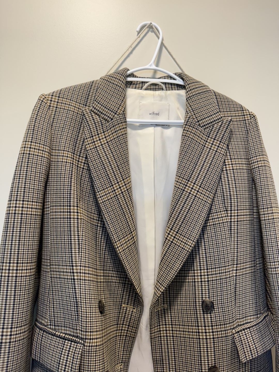 Wilfred Plaid Blazer, I worn it for a meeting just 1 time - photo 2