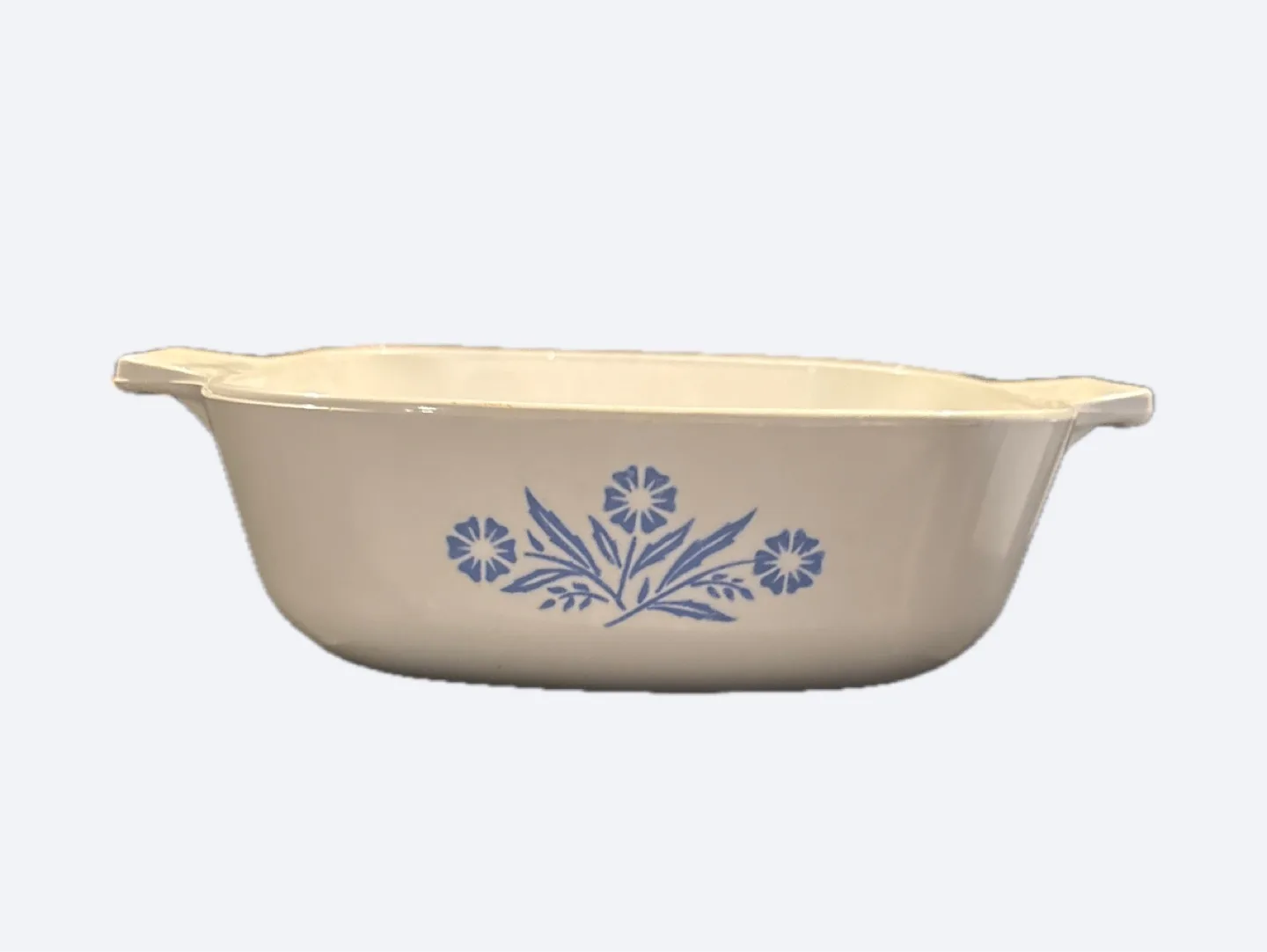 Vintage CorningWare Casserole Dish Blue Cornflower thumbnail