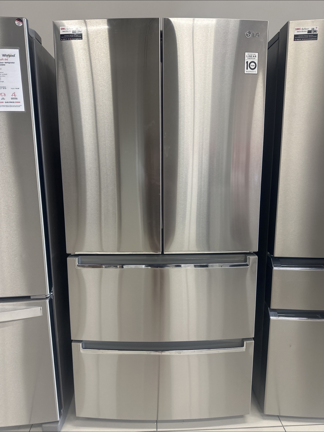 LG Fridge 4-door Counter Depth with warranty