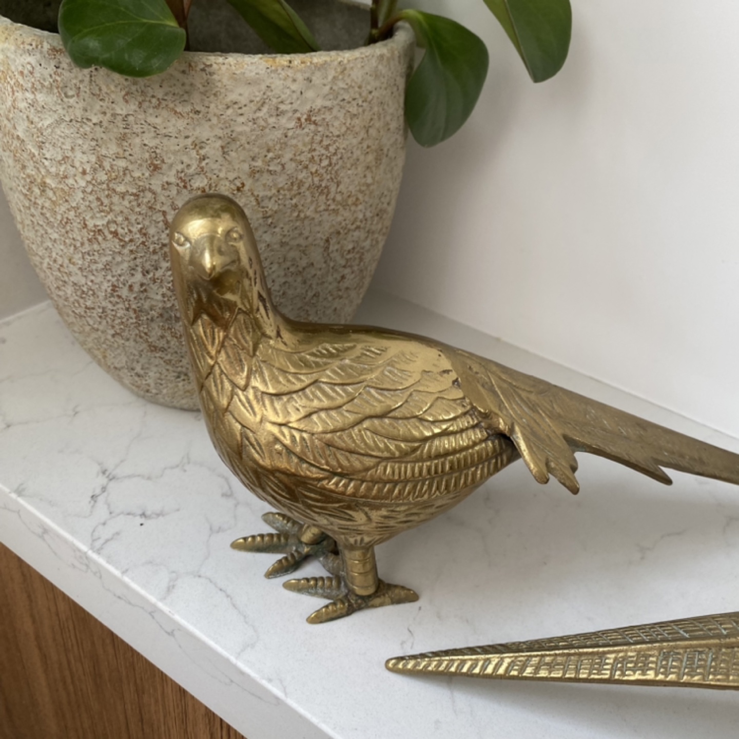 Vintage Brass Pheasant Figurines - Set of 2 - photo 3