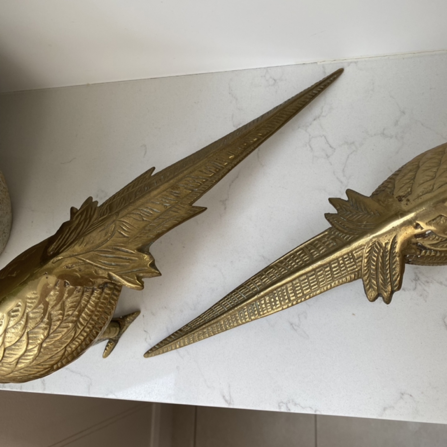 Vintage Brass Pheasant Figurines - Set of 2 - photo 4