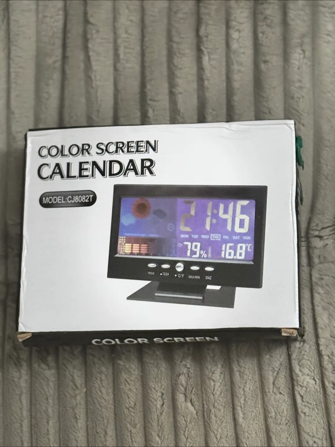 New Color Screen Calendar Clock - Model CJ8082T thumbnail