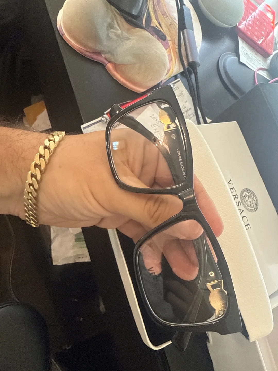 Versace Eyeglasses with Case image indicator(2)