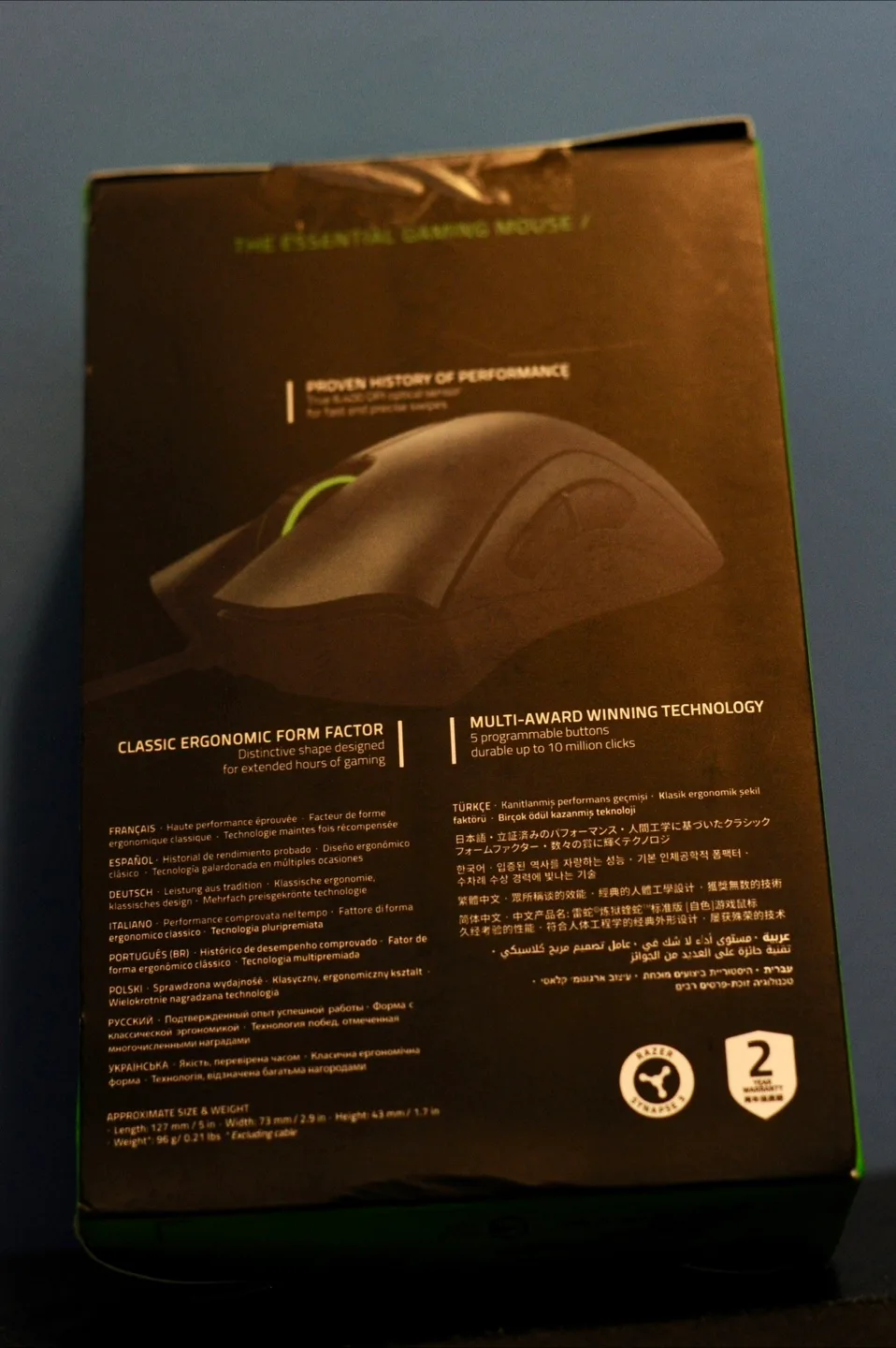 New Razer DeathAdder Essential Ergonomic Wired Gaming Mouse image indicator(2)
