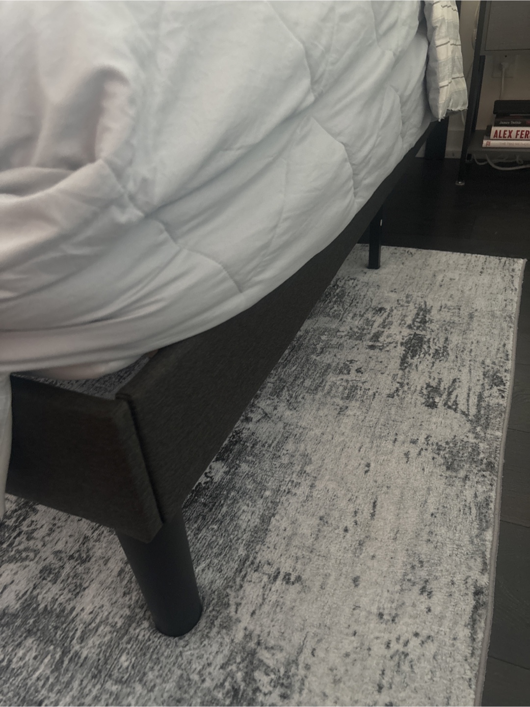 Upholstered Bed Frame - Grey - photo 2