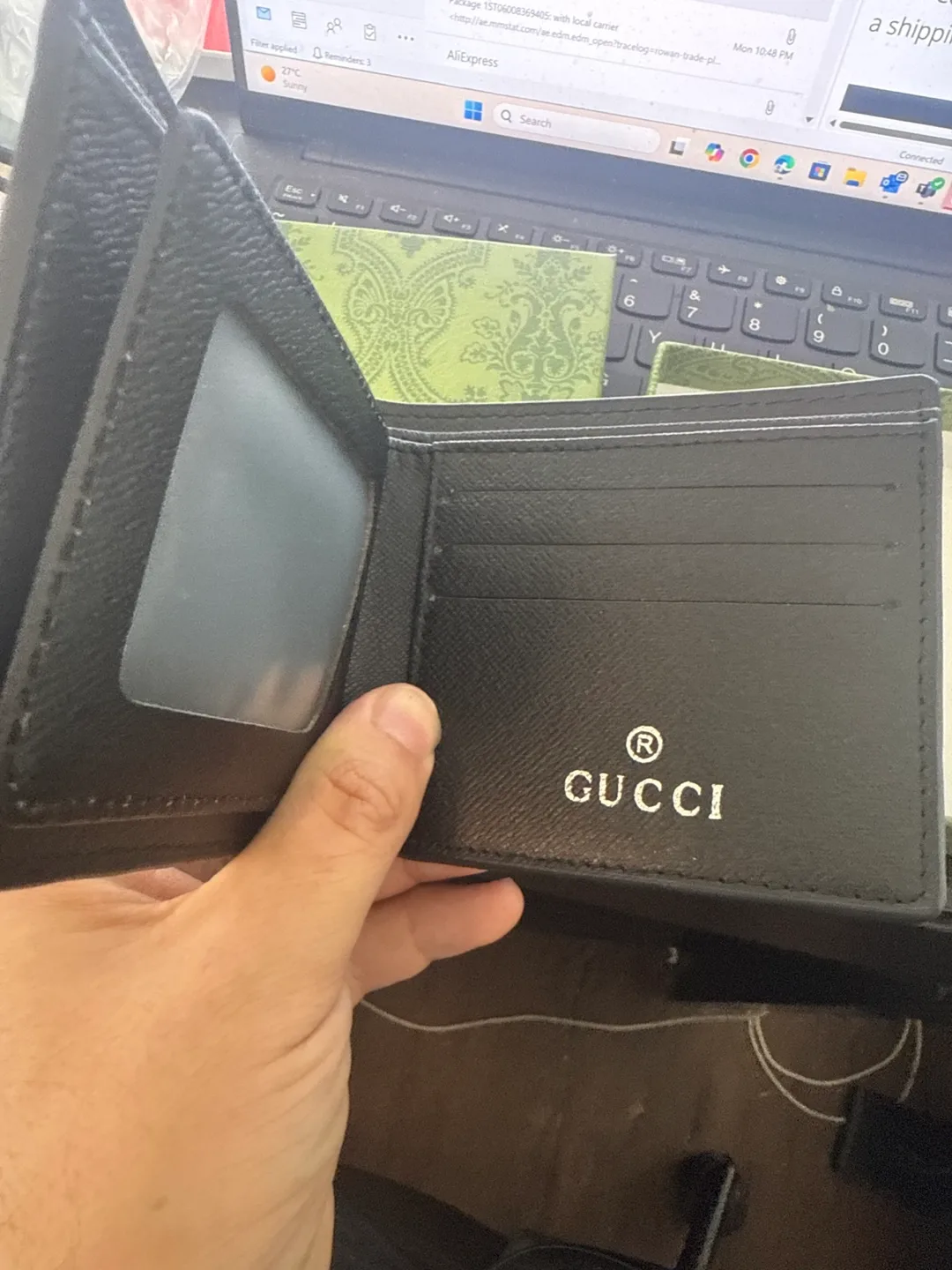 Gucci Tiger Print Wallet with Box image indicator(2)