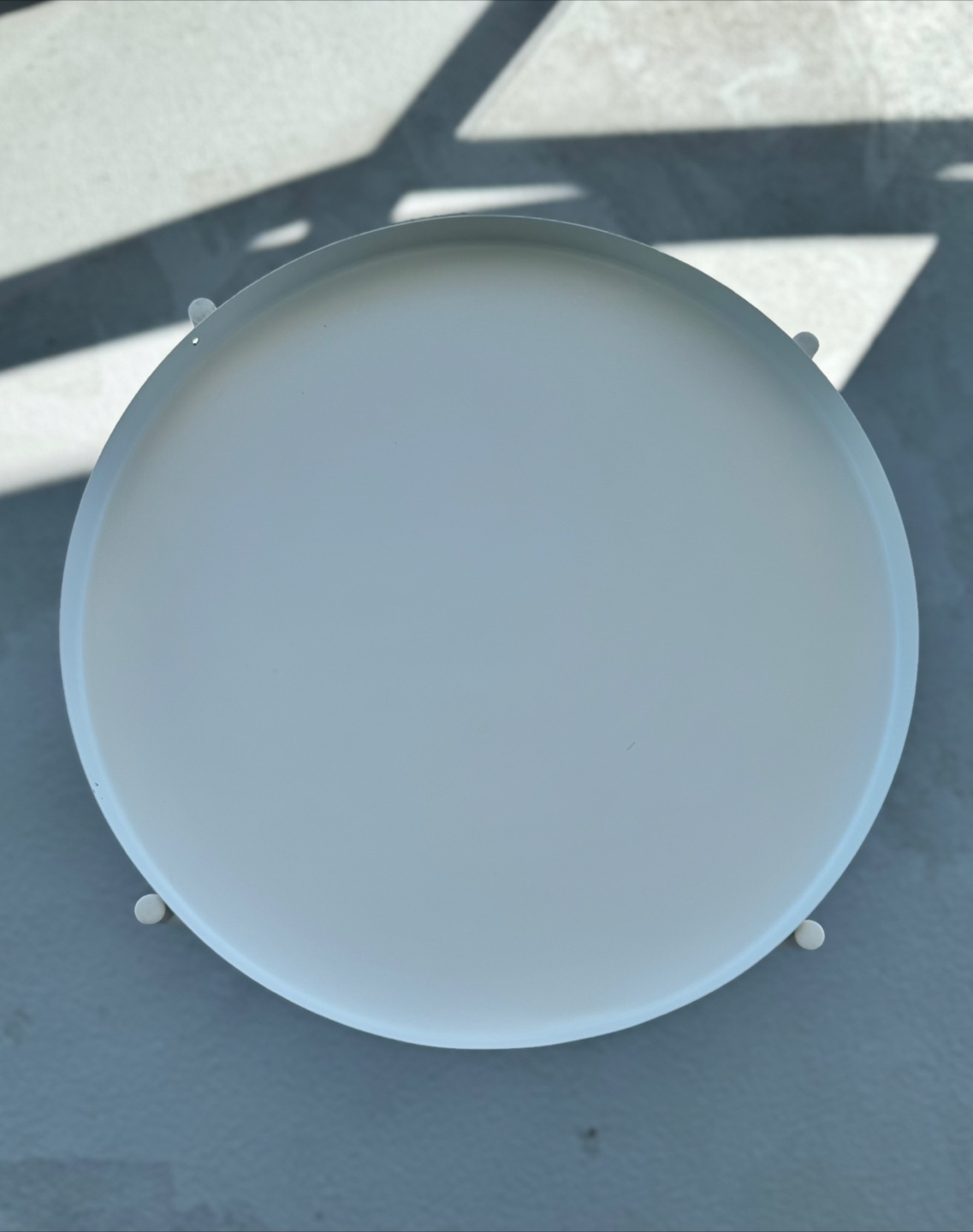 IKEA White Round Side Table - photo 4