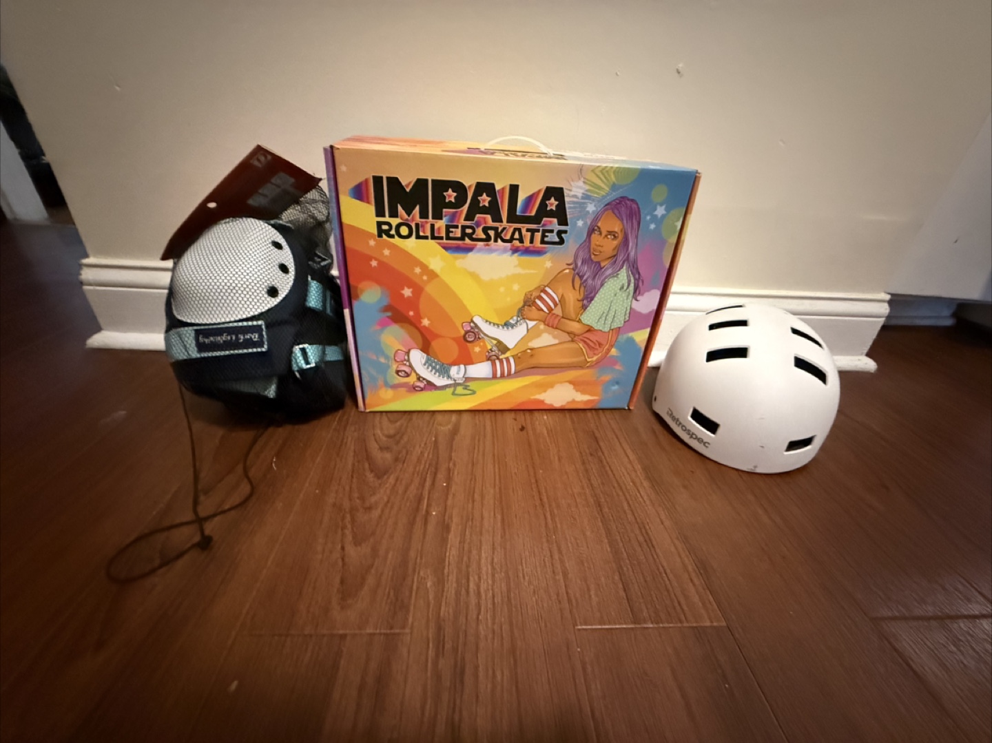 Impala Roller skates - Women size 6 + Helmet + Safety pads