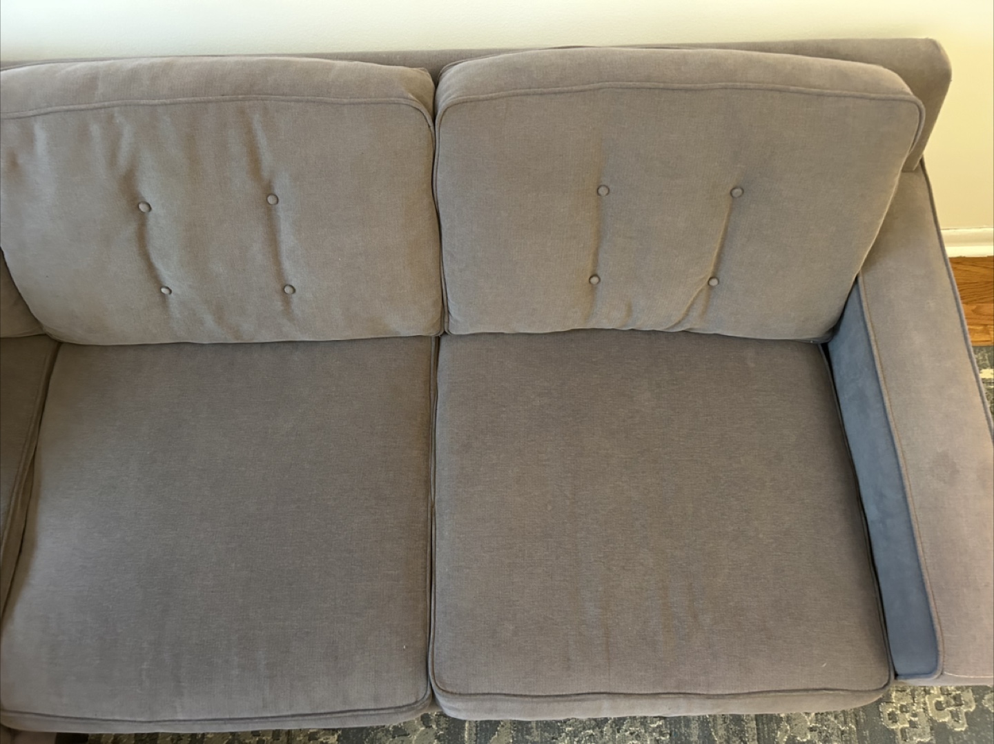 Comfy gray 3-seater sectional couch - photo 5