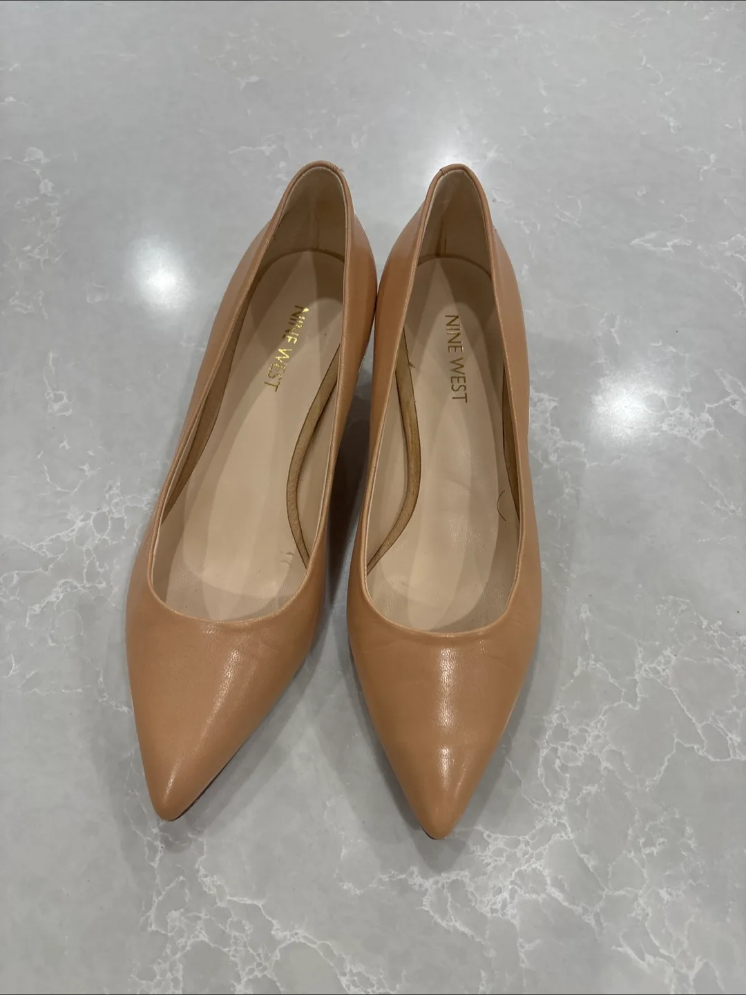 Nine West Leather Heels - Size 6M thumbnail