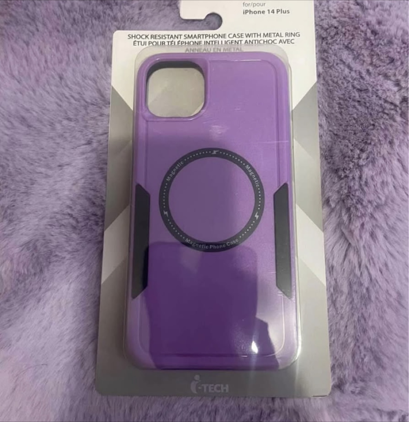 New i-Tech Purple iPhone 14 Plus Case