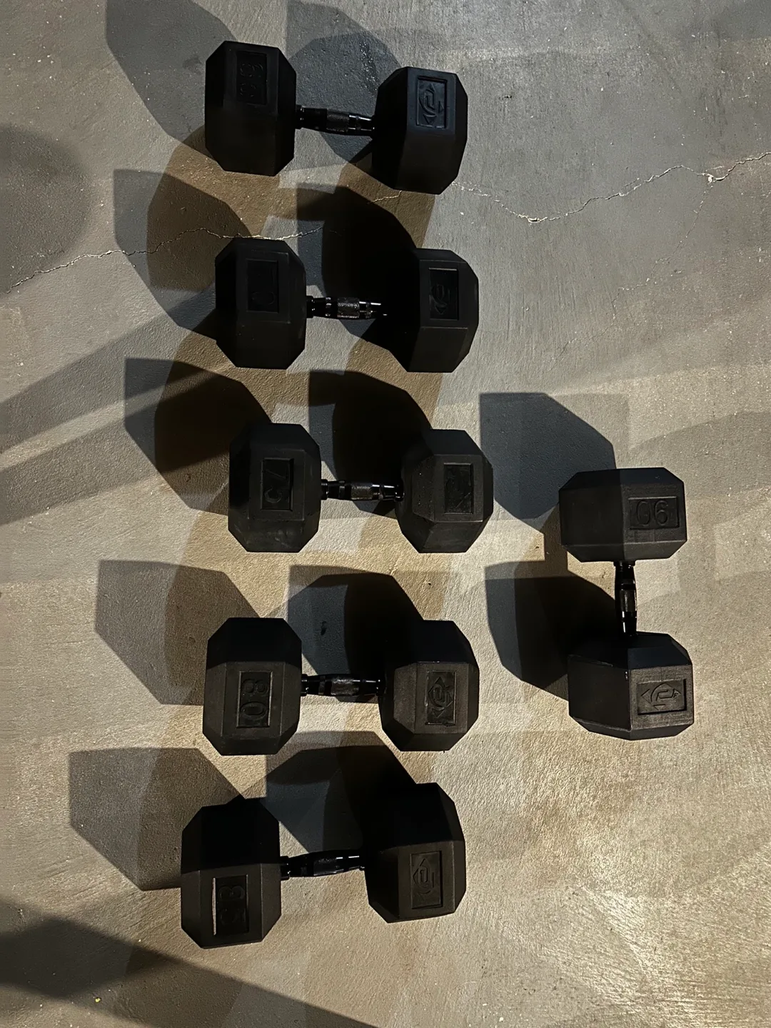 Premium Rubber Dumbbells thumbnail