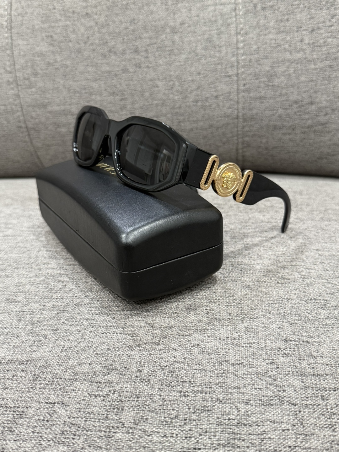 Versace Black Sunglasses with Case - photo 2