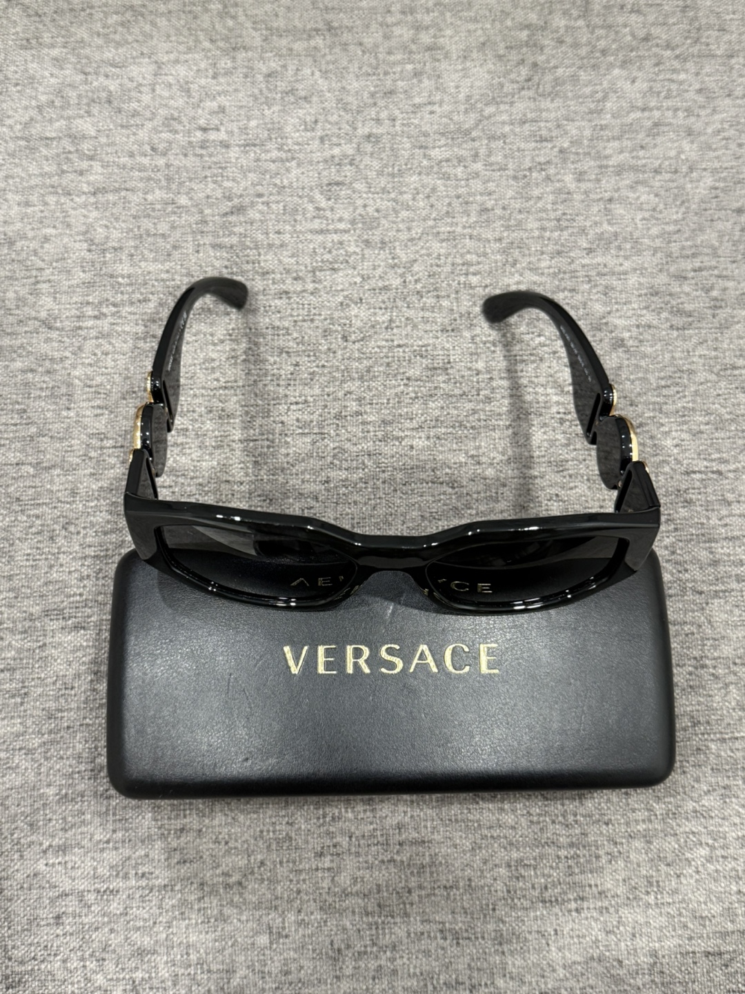 Versace Black Sunglasses with Case - photo 5