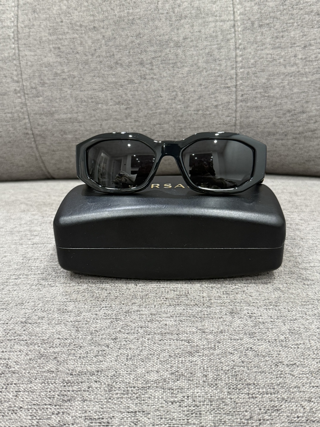Versace Black Sunglasses with Case