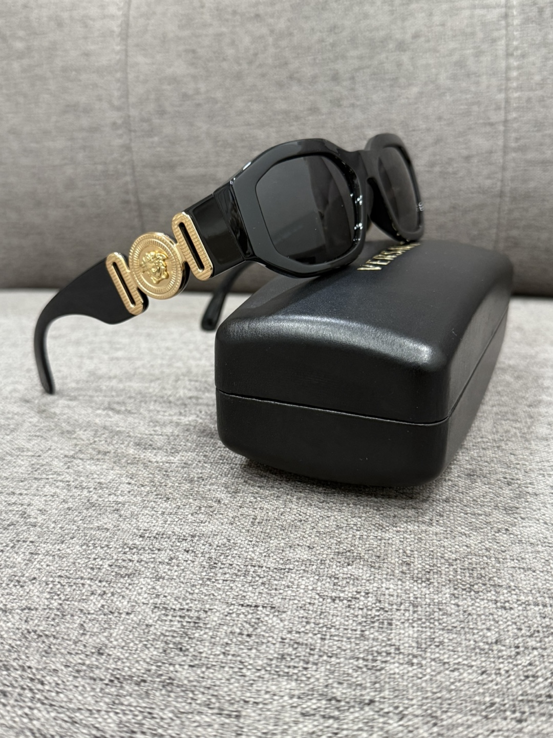 Versace Black Sunglasses with Case - photo 3