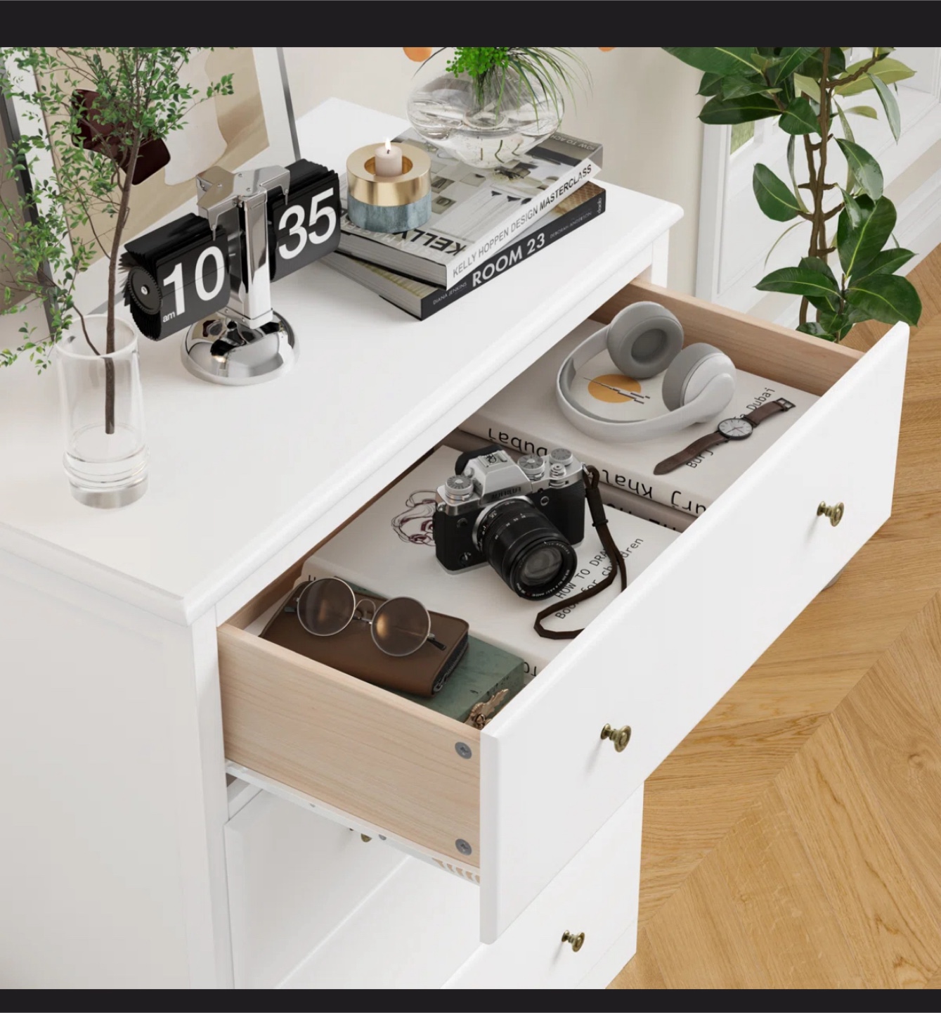 White 4-tier chest drawer - photo 3