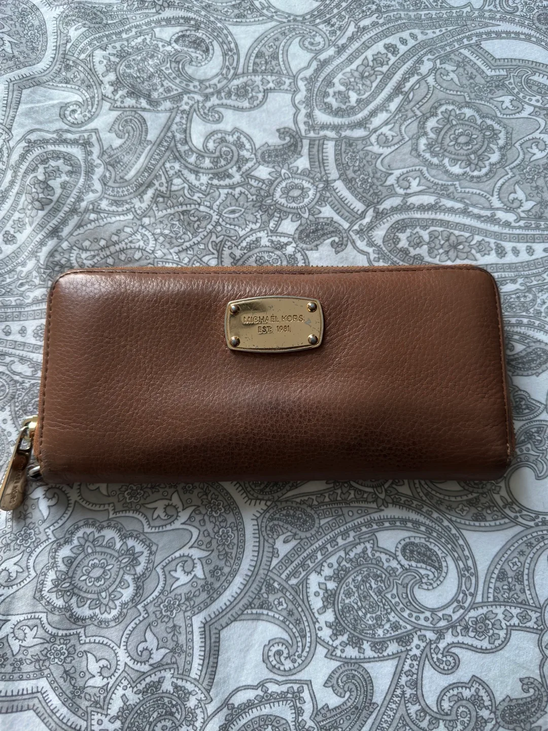 Michael Kors Brown Leather Wallet thumbnail
