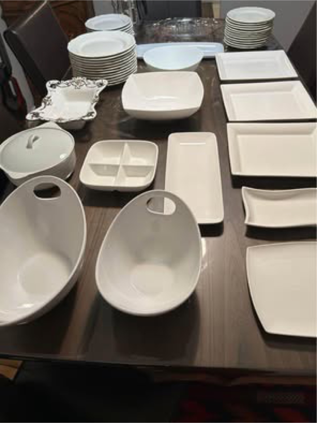 White Serving Dishes Set - photo 2
