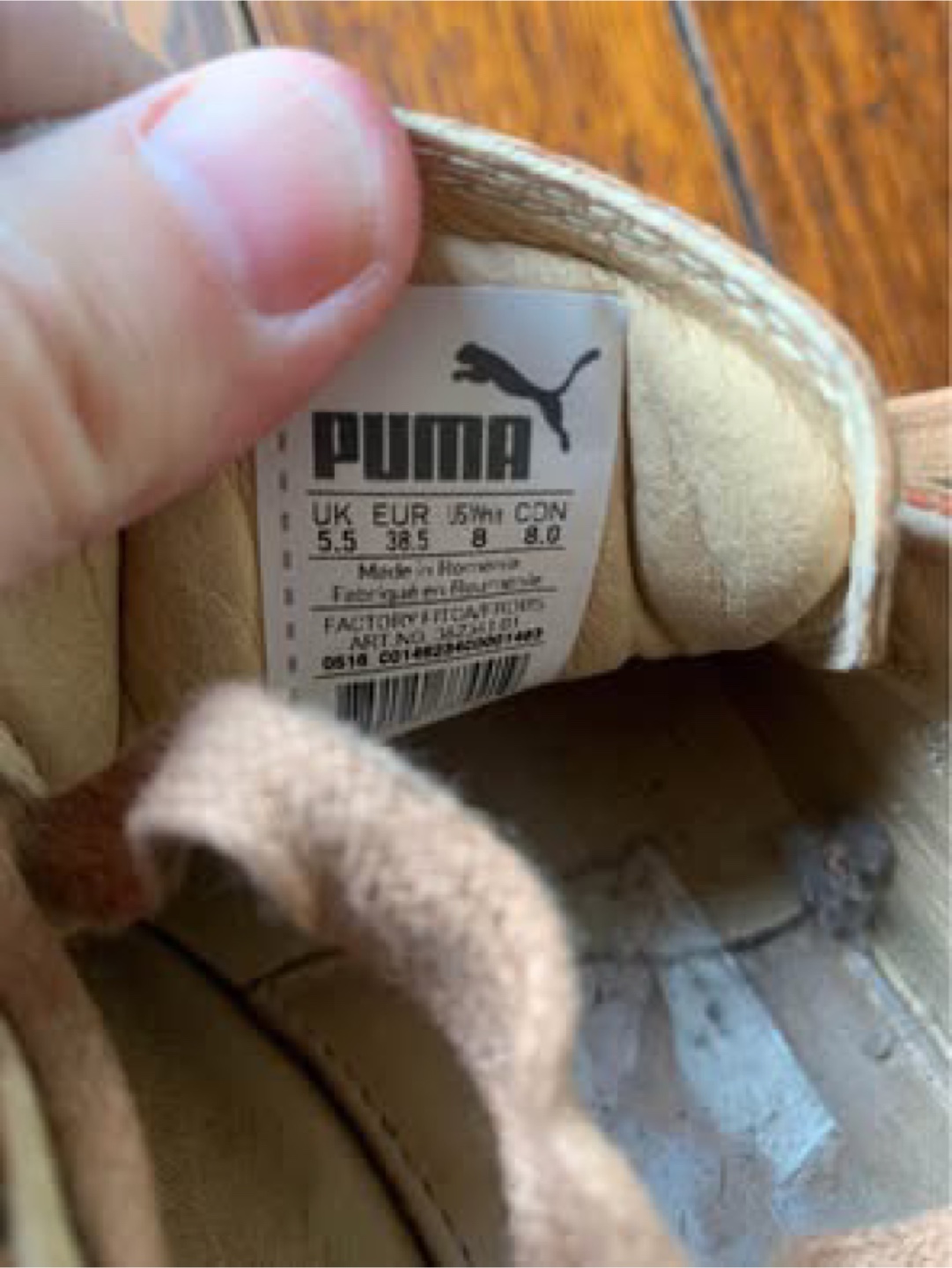 Puma Creeper Runners by Rihanna in Orange Camo W8 - photo 3