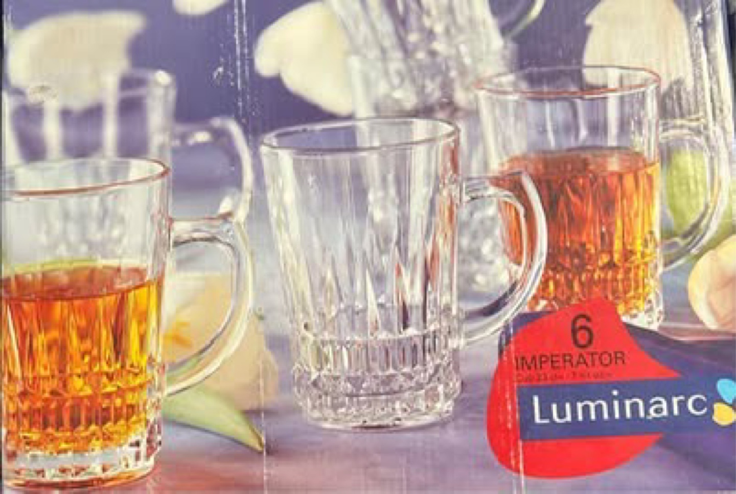 Luminarc Imperator 12 Piece Mug Set - New in Box! - photo 4