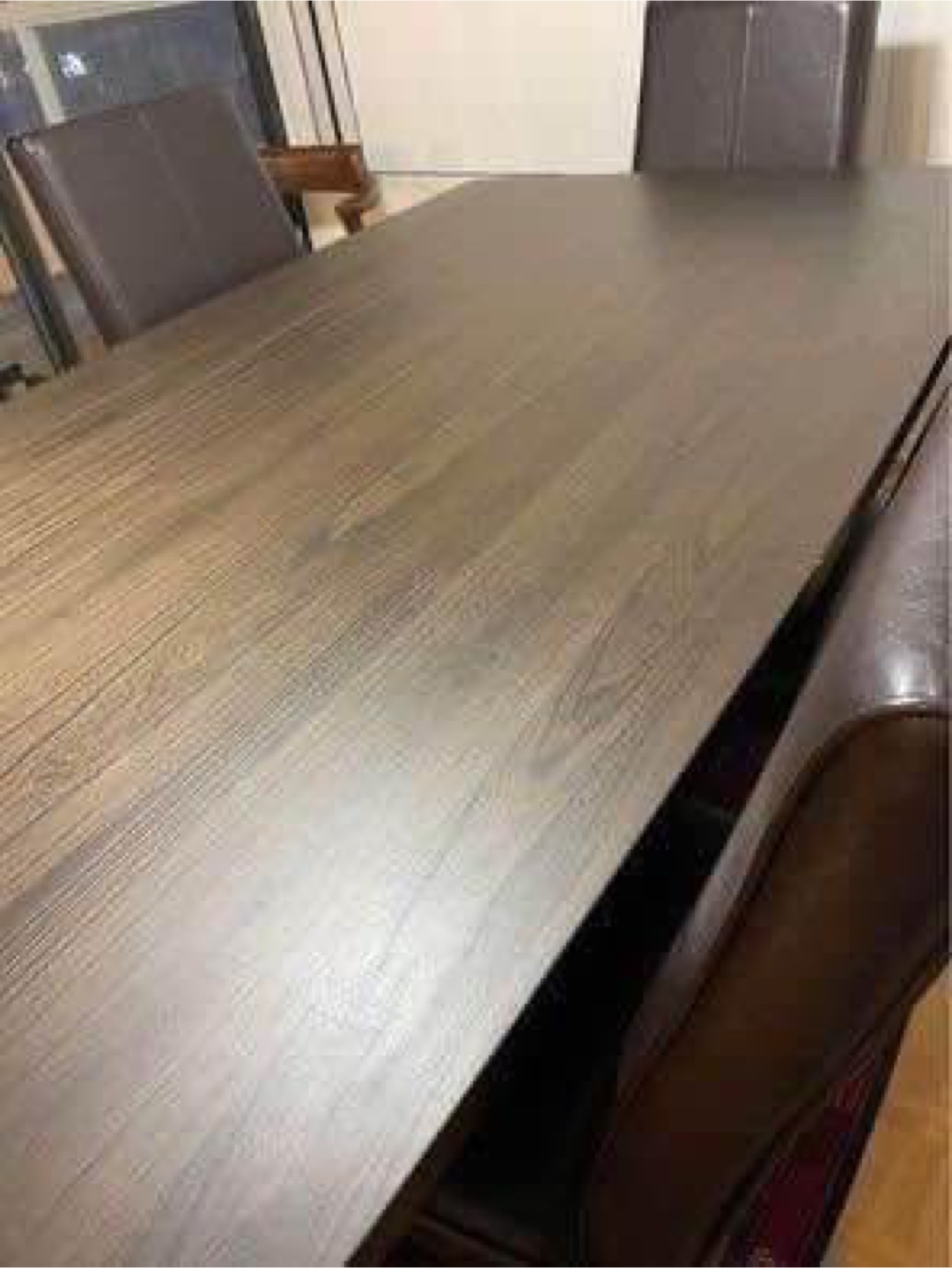 Dining Table with 6 Chairs - Brown - photo 4