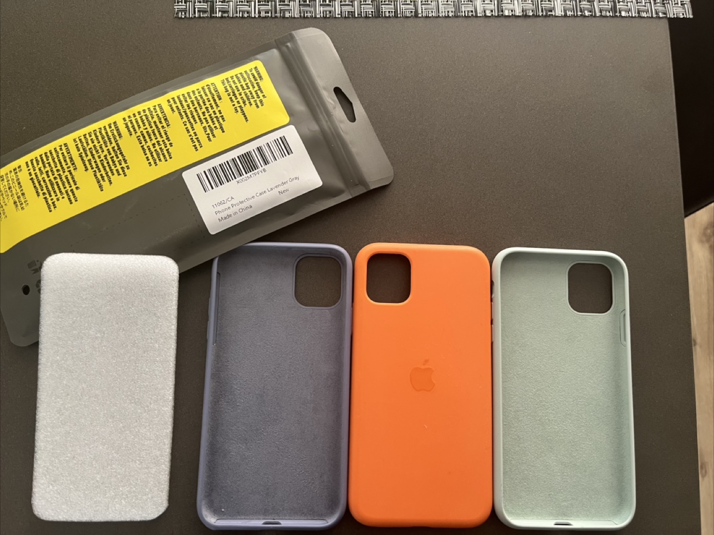 IPhone Protective Case - Lavender Gray and Orange