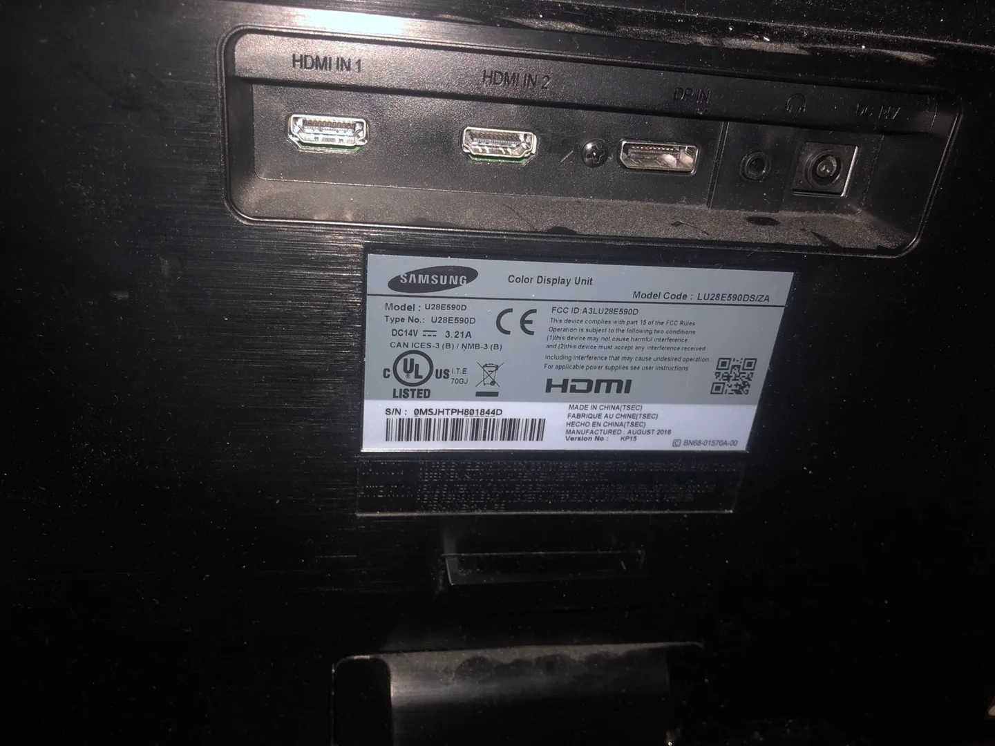 Samsung U28E590D 28" 4K UHD Monitor image indicator(4)