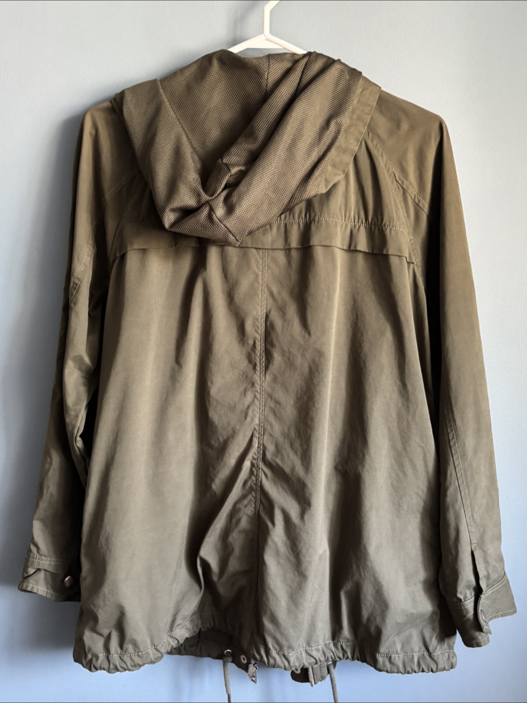 Forever 21 Olive Green Hooded Jacket - Size L - photo 5