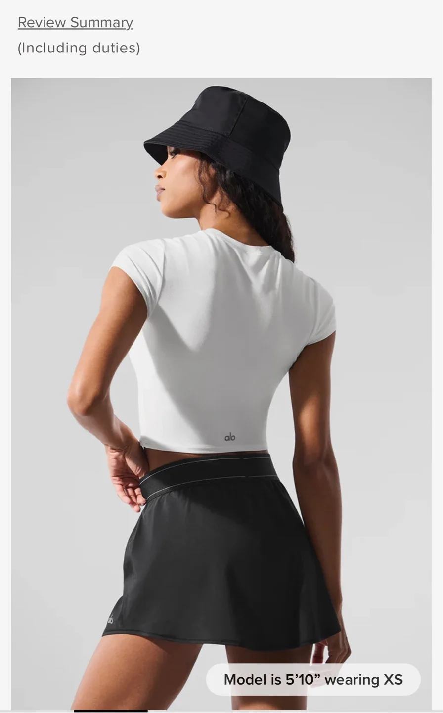 ALO Yoga Matchpoint Skirt and Alosoft Cropped Tee Set image indicator(5)