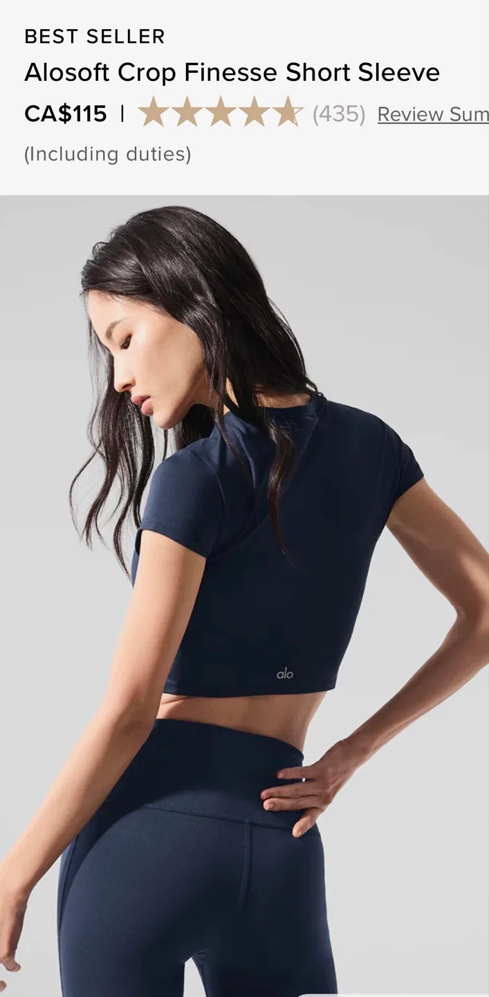 ALO Yoga Matchpoint Skirt and Alosoft Cropped Tee Set image indicator(6)